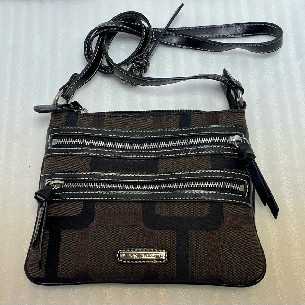 EUC Nine West Crossbody Bag Brown and Black Nine West Bags Purses